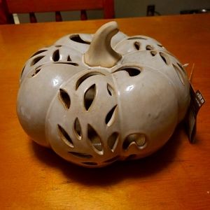 LED ceramic pumpkin. Great for a centerpiece